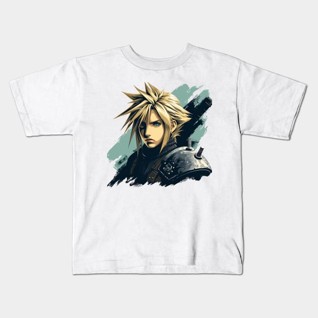 cloud strife Kids T-Shirt by weirdesigns